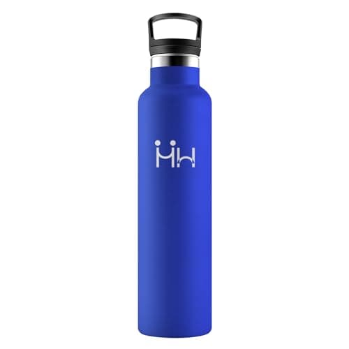 Bouteille Isotherme Acier Inoxydable 500ml Double Paroi, Étanche Réutilisable sans BPA avec Paille, pour Cyclisme Randon — Hh丨bleu Klein