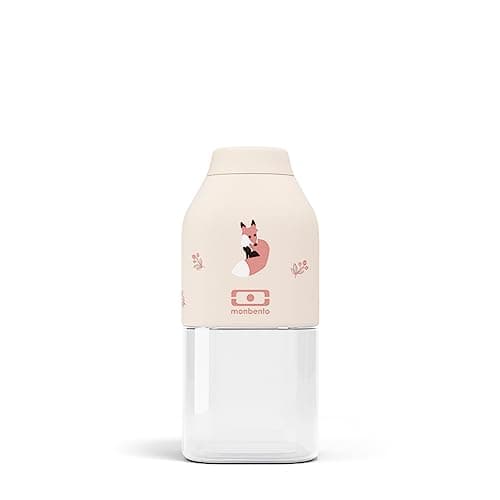 Monbento - Bouteille Eau Réutilisable MB Positive S Rose 330ml - Gourde Enfant Idéale pour École et Pique-Nique Sans BPA — Crème Fox