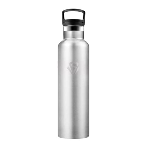 Gourde Isotherme Acier Inoxydable 500ml pour Enfant et Adulte - Randonnée et Gym - Étanche, Réutilisable, sans BPA — G丨acier Inoxydable