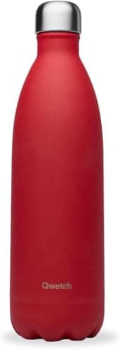 Bouteille Isotherme Inox 500ml - Étanche, Sans BPA & Réutilisable - Gourde pour Sport, Voyage, Bureau et Randonnée — Rouge Piment