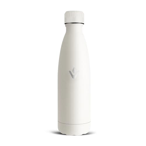 Gourde Isotherme Grsta 500ml Inoxydable Anti Fuite, Idéale Enfant Bureau Velo — Blanc Cassé