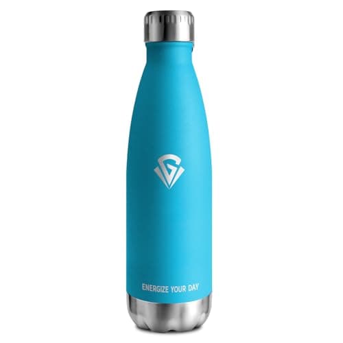 Bouteille Isotherme Inox 500ml pour Sport et École | Gourde Étanche et Durable | Anti BPA | Double Paroi | Bureau et Éco — Bleu Ciel