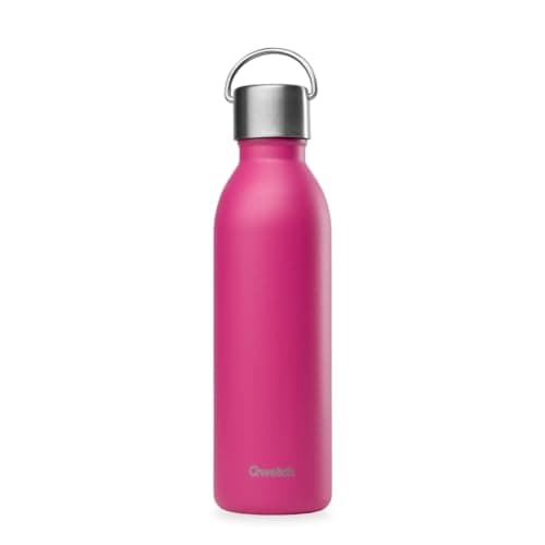 Qwetch Bouteille Isotherme Inox 600ml Active - Compacte et Sans BPA - Idéale pour Sport et Voyage — Magenta