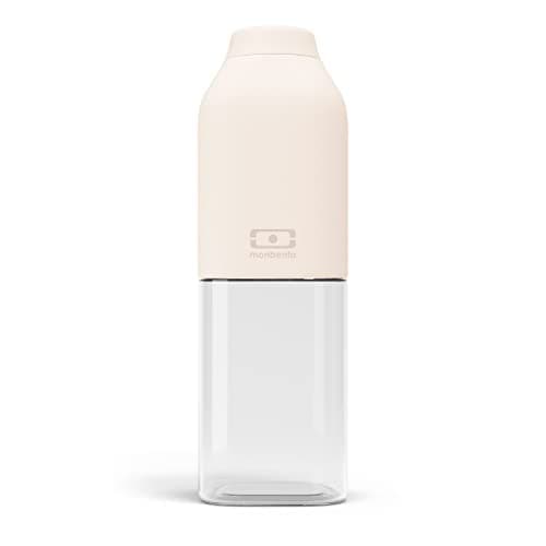 Monbento Bouteille d'Eau MB Positive M Natural Cream 500ml Hermétique pour Bureau Sport Pique-Nique Sans BPA Zéro Déchet