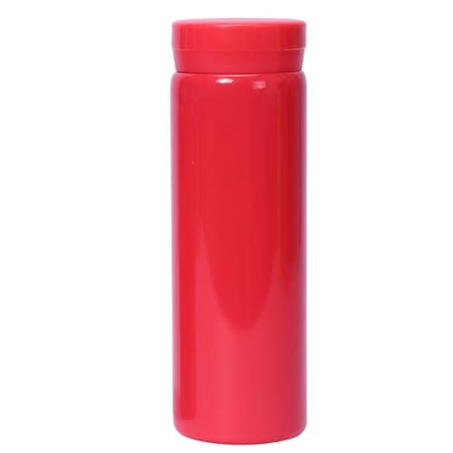 Petite Gourde Isotherme Noir - Garde 12H Chaud & 6H Froid, Thermos Isolée pour Boissons Chaudes et Froides, Idéale Pour — Rose Rouge