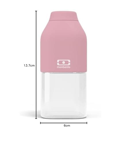 Monbento - Bouteille Eau Réutilisable MB Positive S Rose 330ml - Gourde Enfant Idéale pour École et Pique-Nique Sans BPA