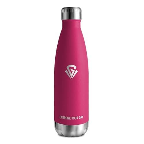 Bouteille Isotherme Inox 500ml pour Sport et École | Gourde Étanche et Durable | Anti BPA | Double Paroi | Bureau et Éco — Rouge Rosé