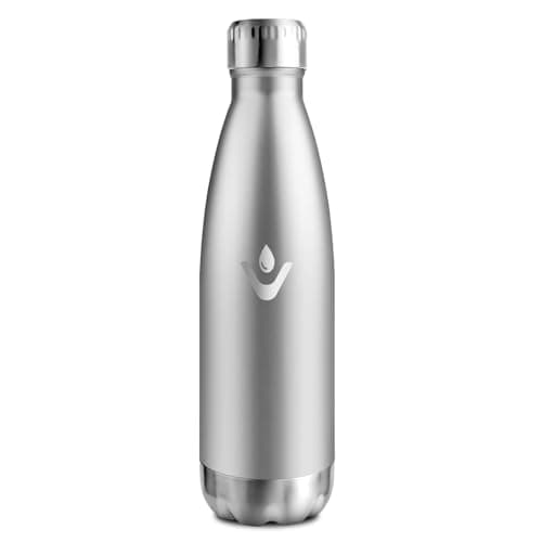 Gourde Isotherme Inox 500ml pour Adulte et Enfant - Étanche, Isolant sous Vide à Double Paroi - Bureau, École, Sport, Yo — Acier Inoxydable