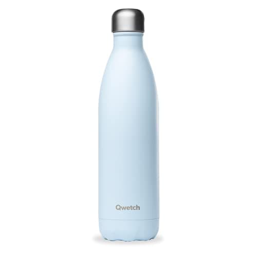 Bouteille Isotherme Inox 500ml - Étanche, Sans BPA & Réutilisable - Gourde pour Sport, Voyage, Bureau et Randonnée — Bleu Pastel