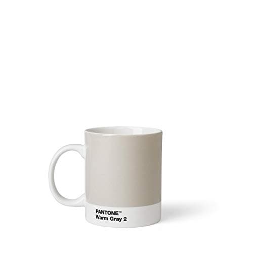 Mug Céramique Pantone Vert Clair 101030578 8,50 x 12,40 x 9,80 cm Design Élégant — Gris Chaud