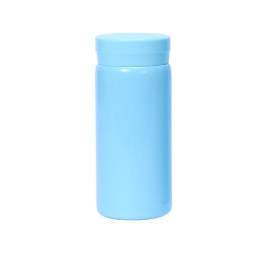 Petite Gourde Isotherme Noir - Garde 12H Chaud & 6H Froid, Thermos Isolée pour Boissons Chaudes et Froides, Idéale Pour — Bleu Clair