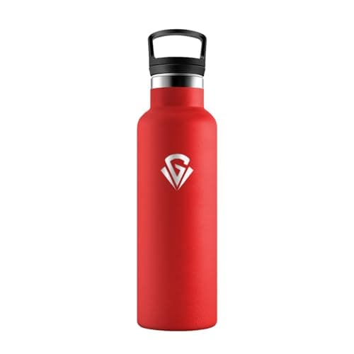 HoneyHolly Bouteille Isotherme en Acier Inoxydable 500ml pour Enfants et Adultes - Isolation Anti-Fuite et Sans BPA — Rouge - 500ml