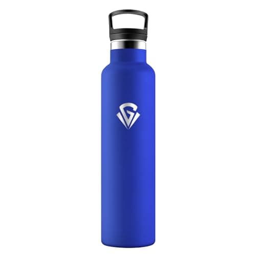 HoneyHolly Bouteille Isotherme en Acier Inoxydable 500ml pour Enfants et Adultes - Isolation Anti-Fuite et Sans BPA — Bleu Roi - 1000ml