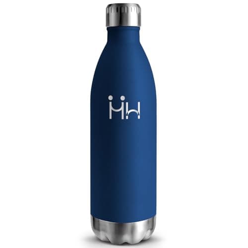 Gourde Isotherme HoneyHolly 500ML Inox sans BPA pour Sport et Outdoor — Bleu Foncé - 1000ml