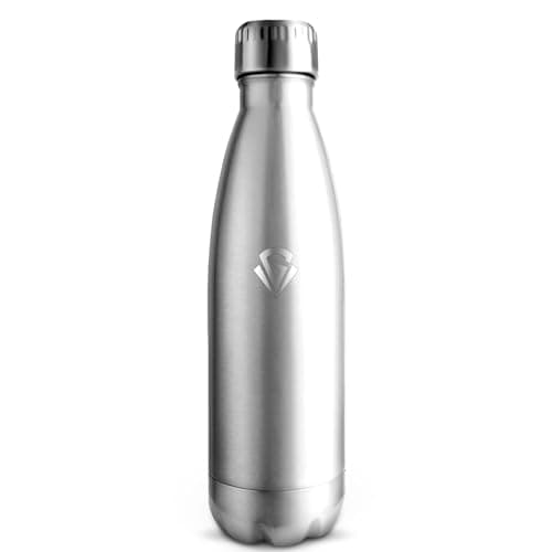 Grsta Gourde Isotherme - Gourde Enfant BPA-Free Anti-Fuite, 500ml pour École Campagne Voyage, 24h Froid & 12h Chaud, Ros — Acier Inoxydable