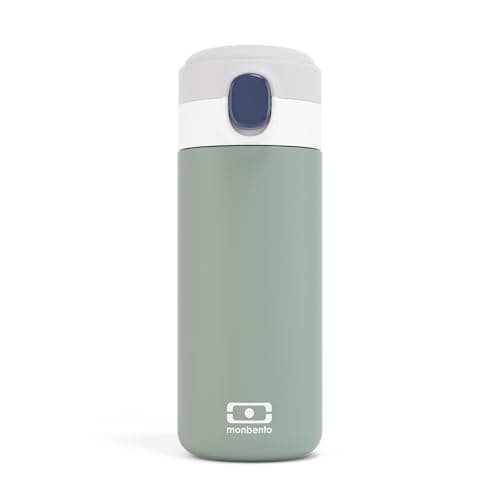 MONBENTO Gourde Isotherme - Garde au Chaud/Froid jusqu'à 12h - Petite Gourde Hermétique pour Enfant et Adulte - Vert  
M
