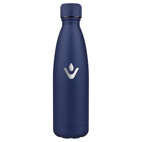 Gourde Enfant HoneyHolly Acier Inoxydable 18/8 Bleu Foncé Étanche Double Isolation Pour Camping Écoles Gymnases — Bleu Foncé - 750ml