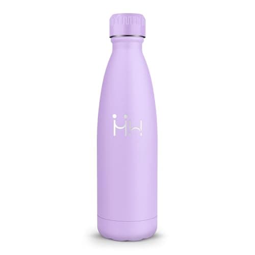 Bouteille Isotherme Gourde 500ML Inox Réutilisable - Bureau École Sport — Violet Clair - 500ml