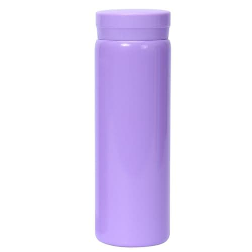 Petite Gourde Isotherme Noir - Garde 12H Chaud & 6H Froid, Thermos Isolée pour Boissons Chaudes et Froides, Idéale Pour — Violet