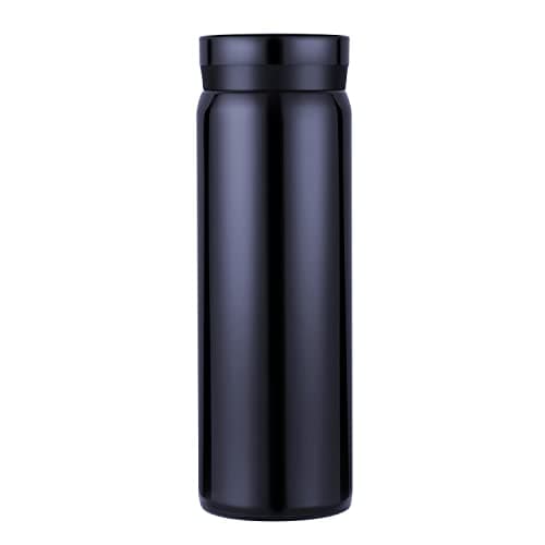 Petite Gourde Isotherme Noir - Garde 12H Chaud & 6H Froid, Thermos Isolée pour Boissons Chaudes et Froides, Idéale Pour — Bleu