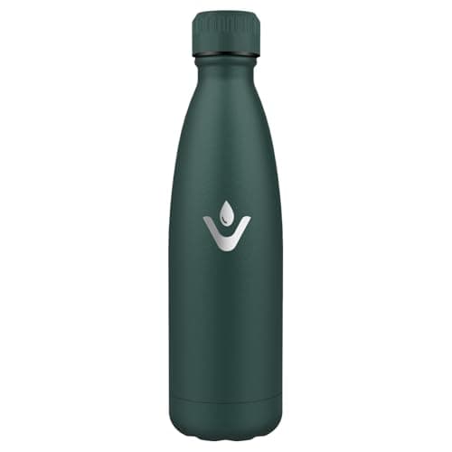 Gourde Enfant HoneyHolly Acier Inoxydable 18/8 Bleu Foncé Étanche Double Isolation Pour Camping Écoles Gymnases — Vert Kaki - 750ml
