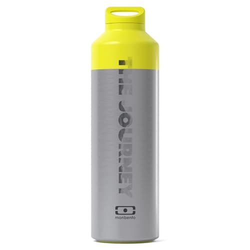 MONBENTO Bouteille Isotherme 12h MB Steel Silver 500ml - Bouteille Inox Sans BPA - Parfaite pour Eau, Thé, Café — The Journey