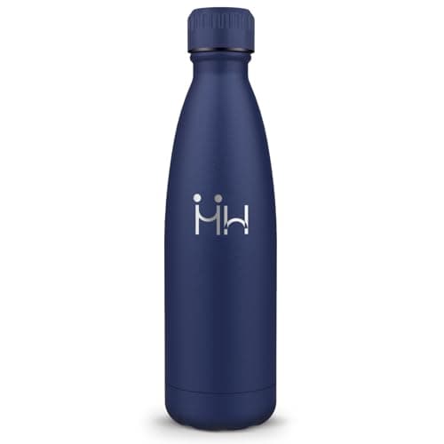 Bouteille Isotherme Gourde 500ML Inox Réutilisable - Bureau École Sport — Bleu Foncé - 1000ml