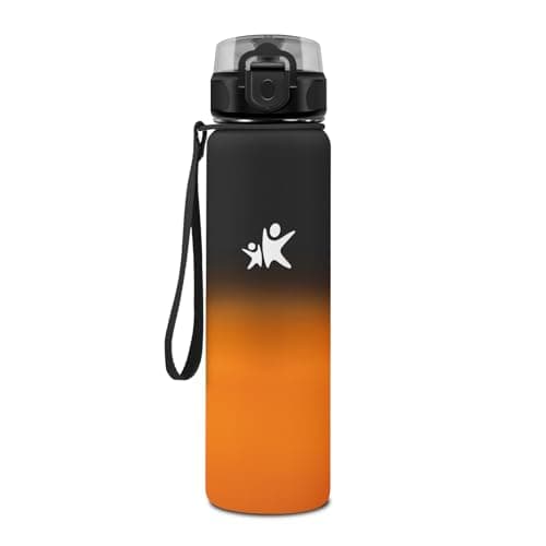 KollyKolla Isotherme 500ml, Gourde Inox sans BPA pour Enfant & Adulte, École et Outdoor Anti Fuite — Kk丨rouge Foncé + Noir