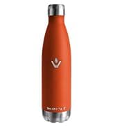 Gourde Isotherme 500ml Sans BPA Réutilisable - Bouteille Isolée pour Running, Bureau et École - Processus de Revêtement — Orange - 750ml