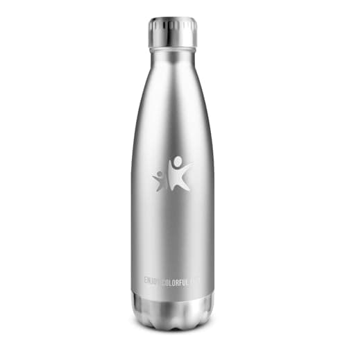 Gourde Inox Isotherme Double Paroi sans BPA - 350/500/650/750ml, Bouteille Étanche Anti-Fuite pour Sport, Gym & École (K — Neuf | Acier Inoxydable