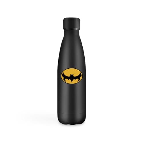 Gourde Inoxydable KollyKolla Isotherme 500ml Impression 3D Sans BPA Reutilisable Enfant Adulte Sport Bureau — 500ml Emblème de Chauve-souris