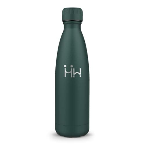 Bouteille Isotherme Gourde 500ML Inox Réutilisable - Bureau École Sport — Vert Armée - 500ml
