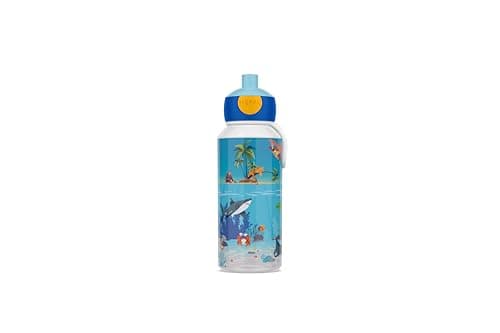 Gourde Pop-up Campus Mepal Sans BPA pour Enfant École 400 ml Jungle Étanche Lavable Au Lave-Vaisselle — Tropical Ocean