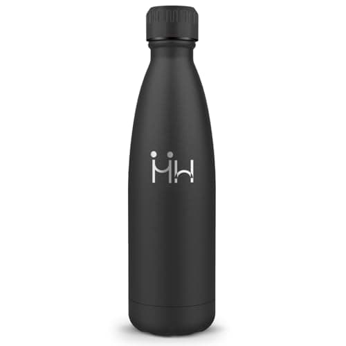 Bouteille Isotherme Gourde 500ML Inox Réutilisable - Bureau École Sport — Noir - 750ml