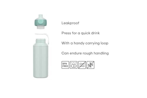 Gourde Pop-up Mepal Campus Enfant École Étanche Réutilisable Sans BPA Lavable Lave-Vaisselle 400ml Pink