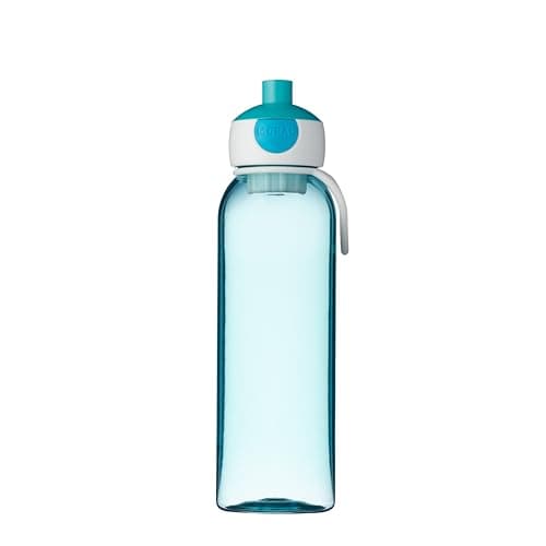 Bouteille Pop-Up Campus Mepal - Étanche et Réutilisable pour L'école et les Déplacements - Transparente - Sans BPA et La — Turquoise