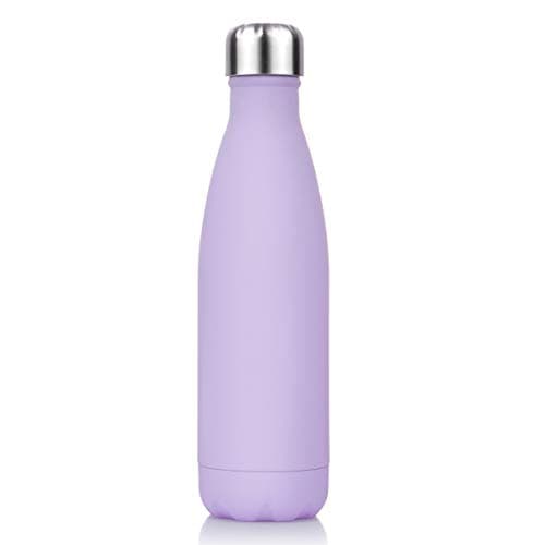 Lalafancy Bouteille d'eau en Acier Inoxydable Sans BPA pour Outdoor & Travail - Thermos Double Paroi 24h Froid & 12h Cha — Violet Clair-500ml