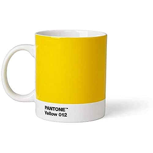 Mug Céramique Pantone Vert Clair 101030578 8,50 x 12,40 x 9,80 cm Design Élégant — Jaune
