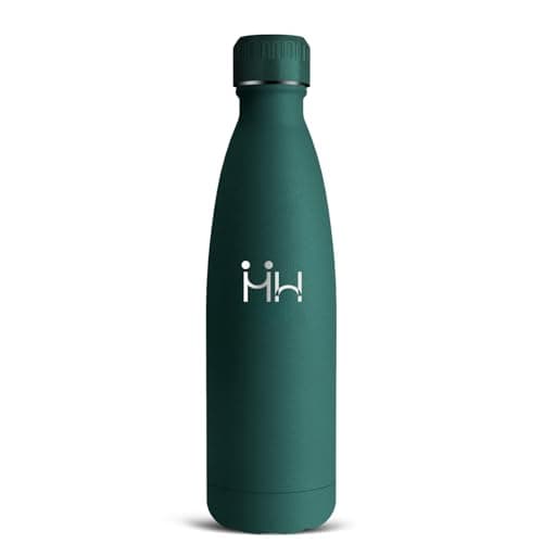 Gourde Isotherme Inox 500ml Anti Fuite pour École et Voyage — Vert Foncé