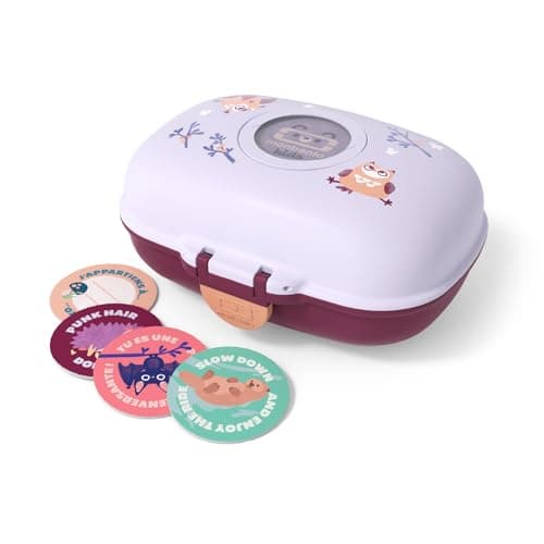 Monbento - Boite à Gouter Enfant Sans BPA | Boite à Gouter Fille avec Motif Fleurs | Idéale pour Ecole, Pique-nique et V — Owly