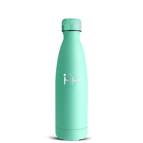 Gourde Isotherme Inox 500ml Anti Fuite pour École et Voyage — Vert