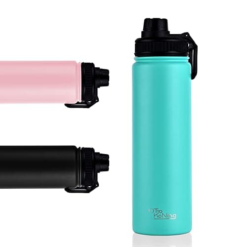 Gourde Isotherme 750 ml en Acier Inoxydable Double Paroi - Garde le Froid 16h & le Chaud 10h, Anti-fuite Sans BPA pour l — Vert