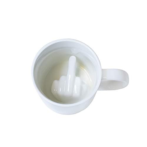 I-TOTAL® thé/café tasse céramique avec dessins 3D intérieurs (MŒCREUX) idéale pour lematin 300 ml