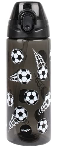 Fringoo Gourde Enfant Haute Qualité 100% sans Bisphénol A | Pour Garçons et Filles | École Primaire - 600 ml/20Oz — Football