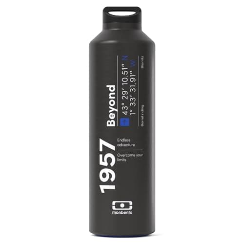 MONBENTO Bouteille Isotherme 12h MB Steel Silver 500ml - Bouteille Inox Sans BPA - Parfaite pour Eau, Thé, Café — Beyond