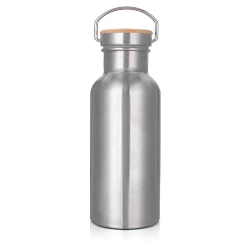 Gourde isotherme en Acier Inoxydable 500 ml Sans BPA Anti-fuite, Idéale pour Sport Fitness Bureau Extérieur, Bouteille D