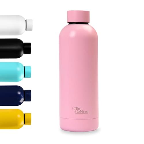 Otto Koning Gourde isotherme 500ml sans BPA Bouteille d'eau étanche gardant les boissons froides 24h et chaudes 12h — Rose