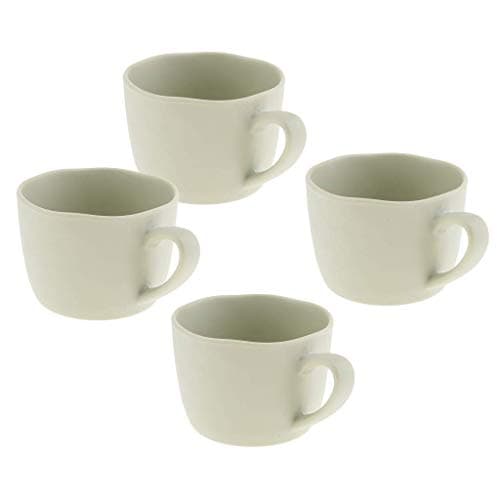 Tubayia Lot de 4 tasses à café en mélamine résistante, parfaites pour fêtes, camping et pique-nique, résistantes et dura