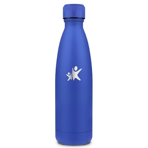 Goude Grsta Isotherme 500ml pour l'École, Camping et Voyages, Maintien la Température Froid & Chaud, Bouteille Réutilisa — Bleu Roi