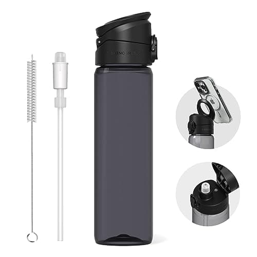 RhinoShield AquaStand Gourde Magnétique 800ml Étanche Légère pour Sport MagSafe Compatible, Gourde en Tritan avec Boucho